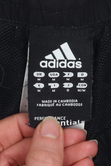 Adidas Men's Black M Athletic Shorts Polyester Breathable Essentials