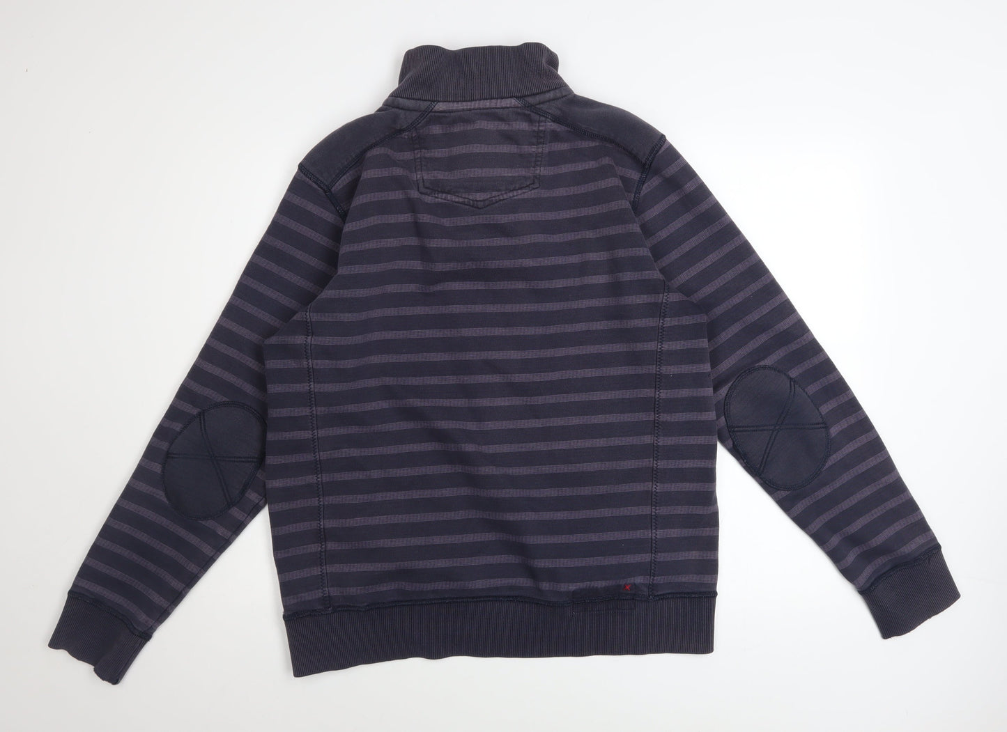 Mens UK Size M Fat Face Blue Henley Sweatshirt