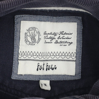 Mens UK Size M Fat Face Blue Henley Sweatshirt