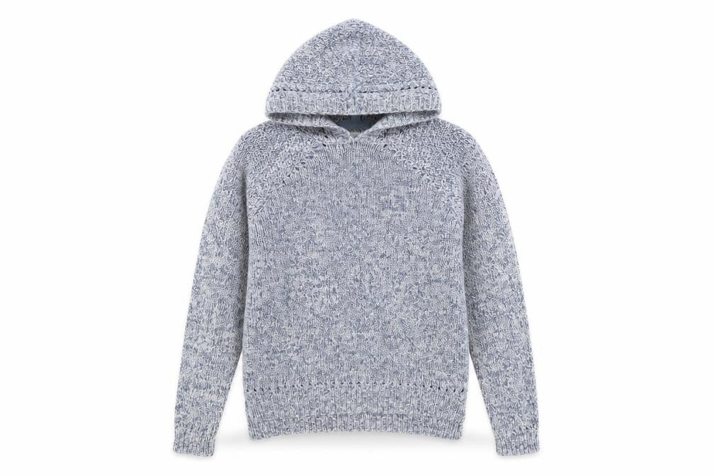 Womens UK Size 8 Animal Blue Pullover Hoodie
