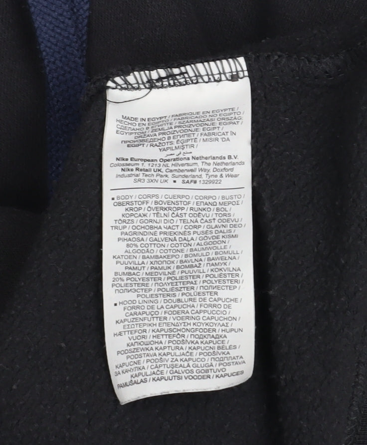 Mens UK Size M Nike Black Pullover Hoodie