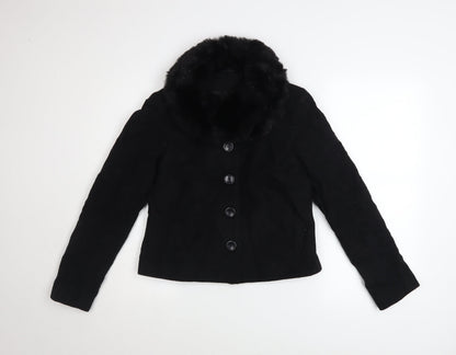 Womens UK Size 10 New Look Black Basic Jacket