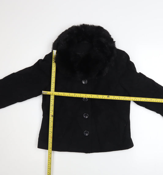 Womens UK Size 10 New Look Black Basic Jacket