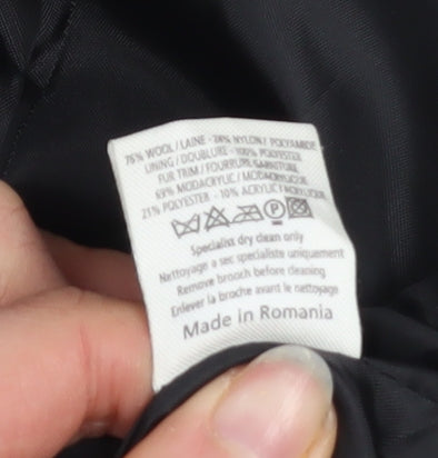 Womens UK Size 10 New Look Black Basic Jacket