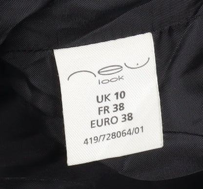 Womens UK Size 10 New Look Black Basic Jacket