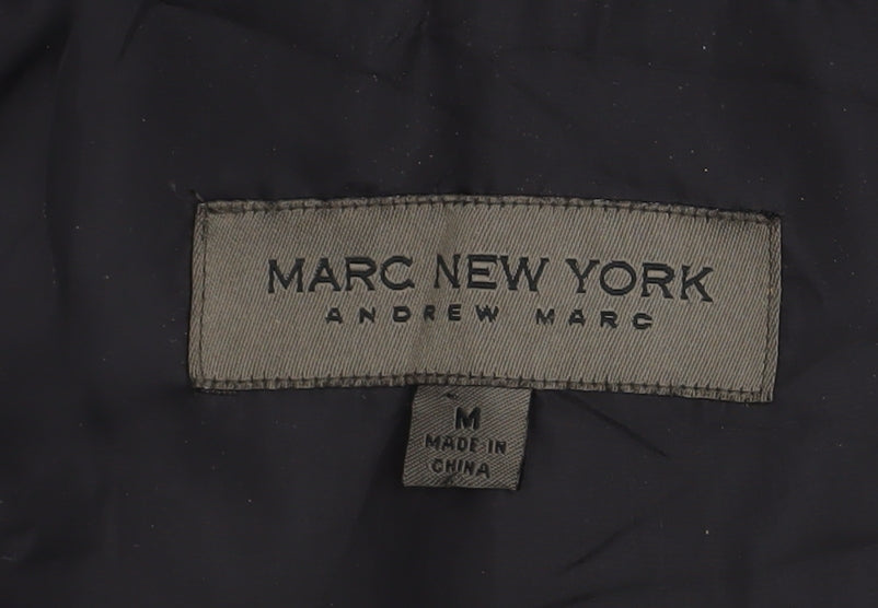Womens UK Size M Marc New York Black Quilted Coat