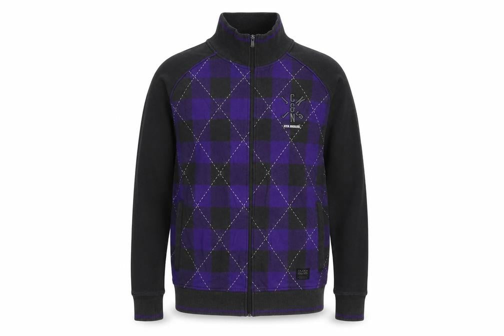 Mens UK Size M JACK & JONES Multicoloured Full Zip Sweatshirt