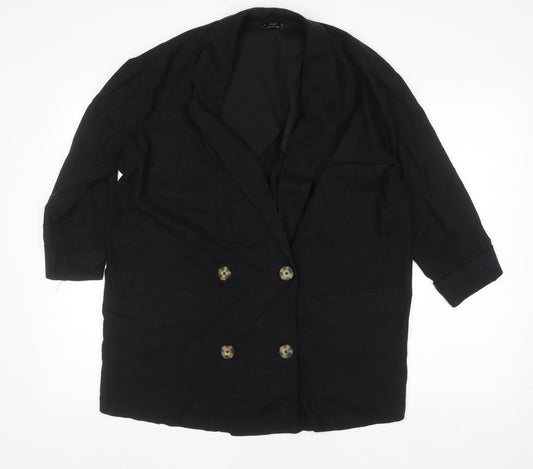 Womens UK Size 14 F&F Regular Black Blazer