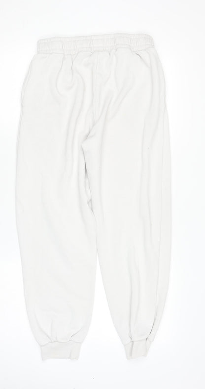 Yale University Women’s White Track Pants Small Fleece Joggers Casual