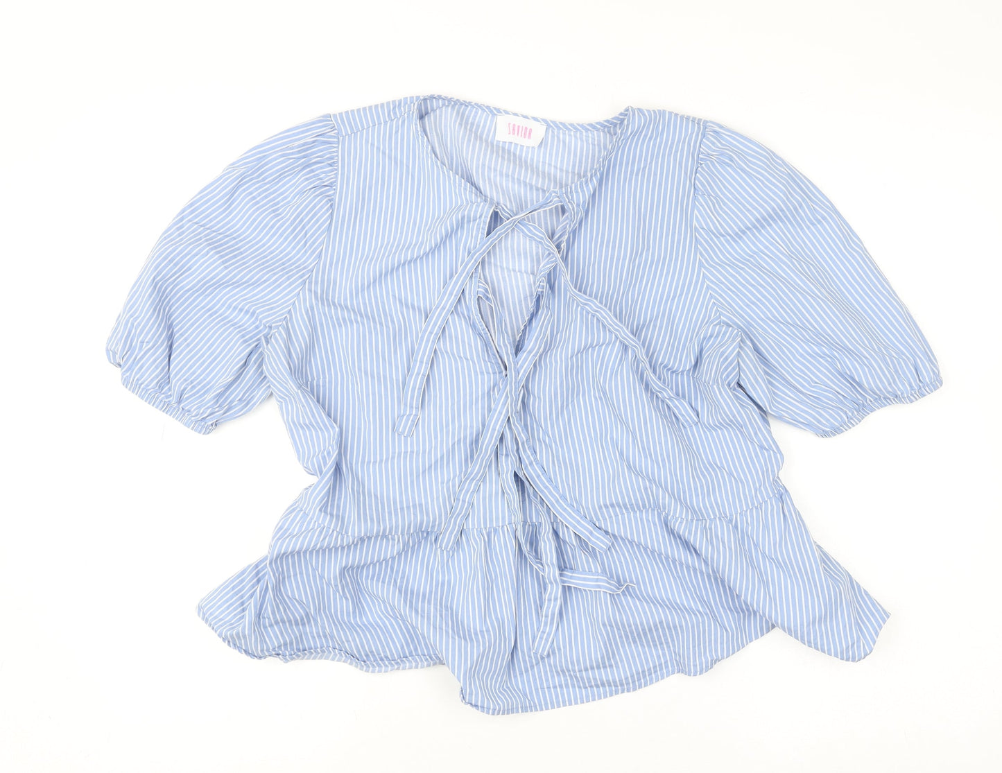 Womens UK Size 14 Savida Blue Tunic Blouse