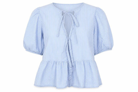 Womens UK Size 14 Savida Blue Tunic Blouse