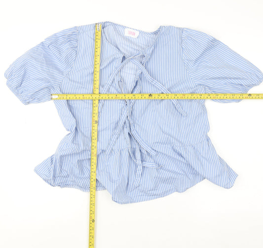 Womens UK Size 14 Savida Blue Tunic Blouse