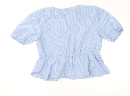 Womens UK Size 14 Savida Blue Tunic Blouse