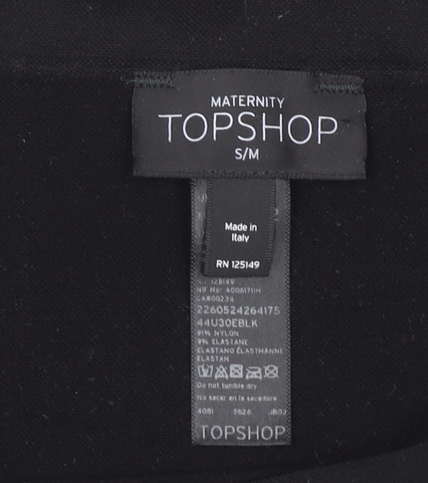 Womens UK Size S Topshop Black Basic Tank
