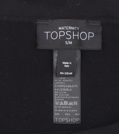 Womens UK Size S Topshop Black Basic Tank