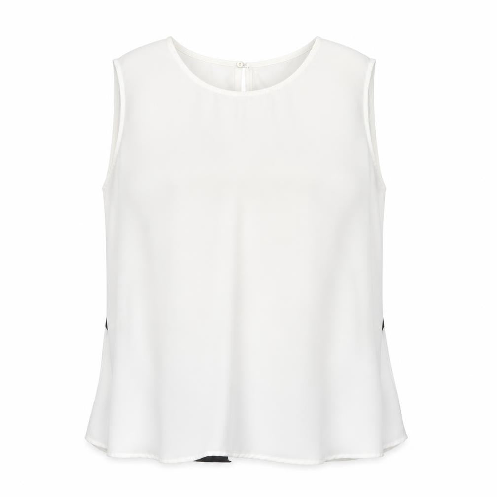 Womens UK Size 12 Zara Basic White Basic Blouse