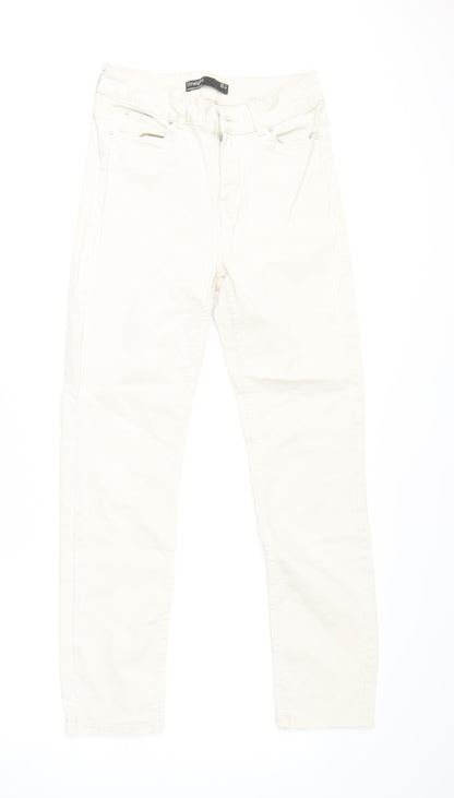 Womens UK Size 8 Dunnes Stores Regular Fit Straight Beige Jeans