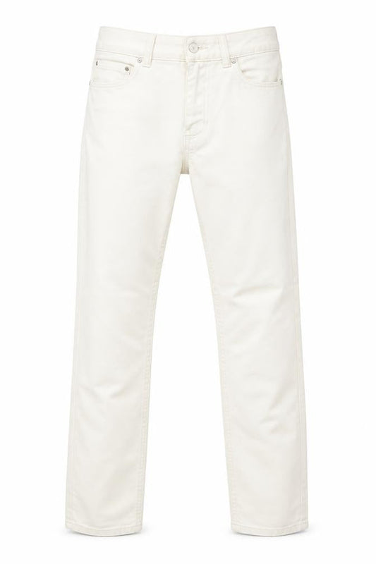 Front view of Dunnes Women Beige Straight Leg Stretch Jeans, size 8