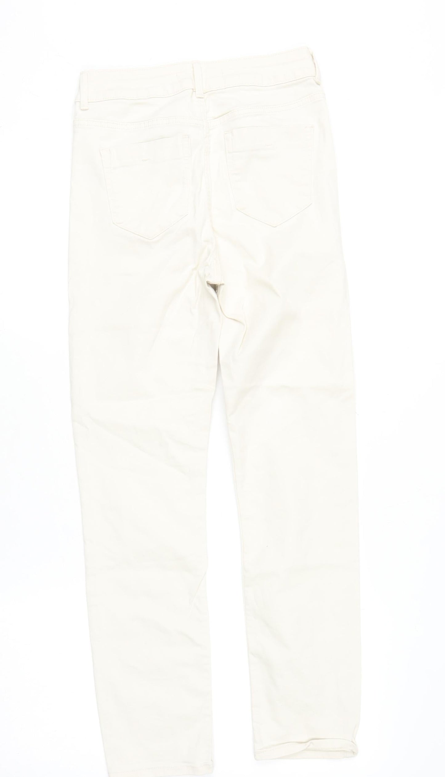 Womens UK Size 8 Dunnes Stores Regular Fit Straight Beige Jeans