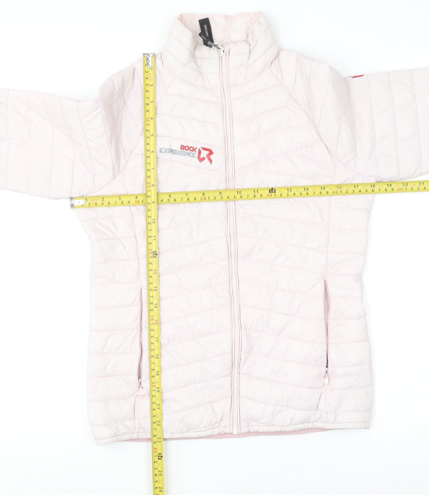 Womens UK Size S Rock Experience Pink Puffer Jacket