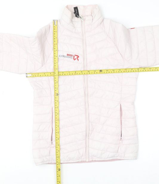 Womens UK Size S Rock Experience Pink Puffer Jacket