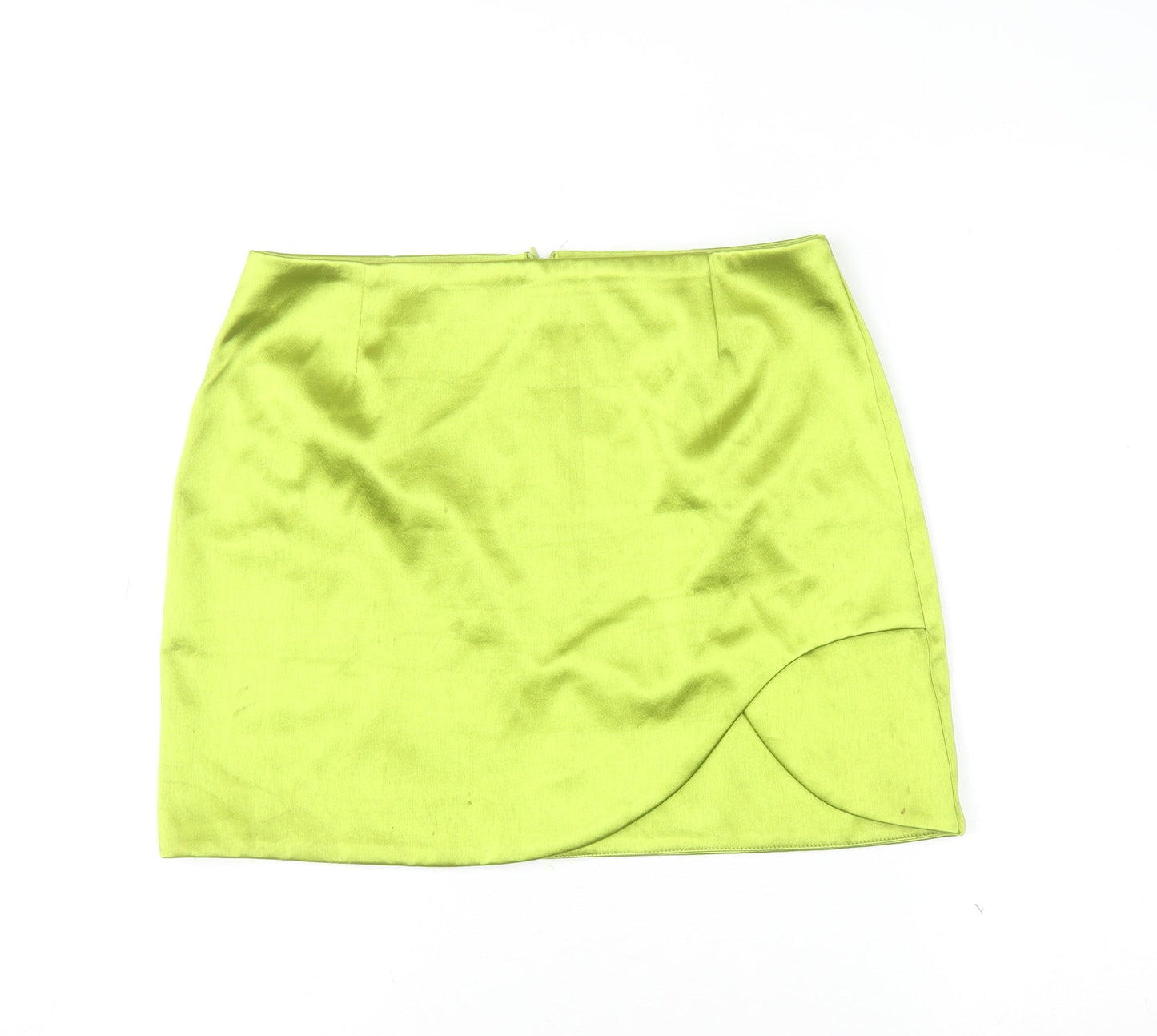 Womens UK Size 12 River Island Wrap Satin Skirt