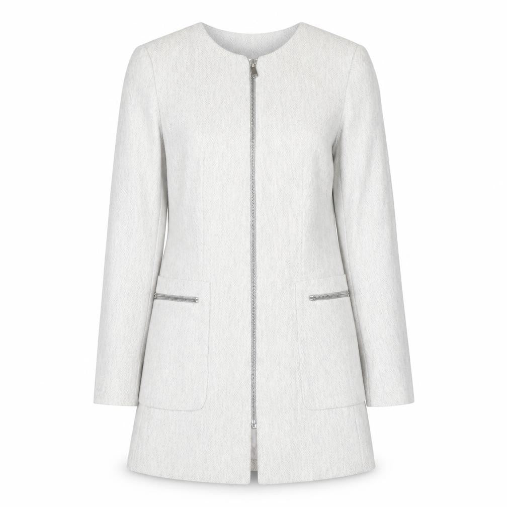 Womens UK Size S Zara Basic Grey Basic Jacket