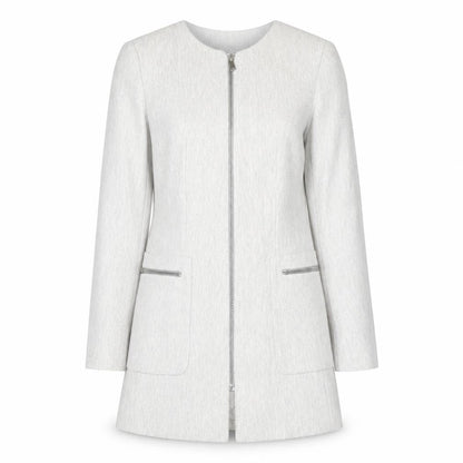 Womens UK Size S Zara Basic Grey Basic Jacket