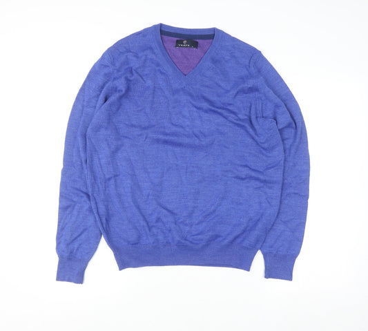 Mens UK Size M Yeats Blue Pullover Jumper