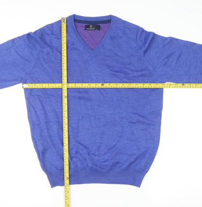 Mens UK Size M Yeats Blue Pullover Jumper