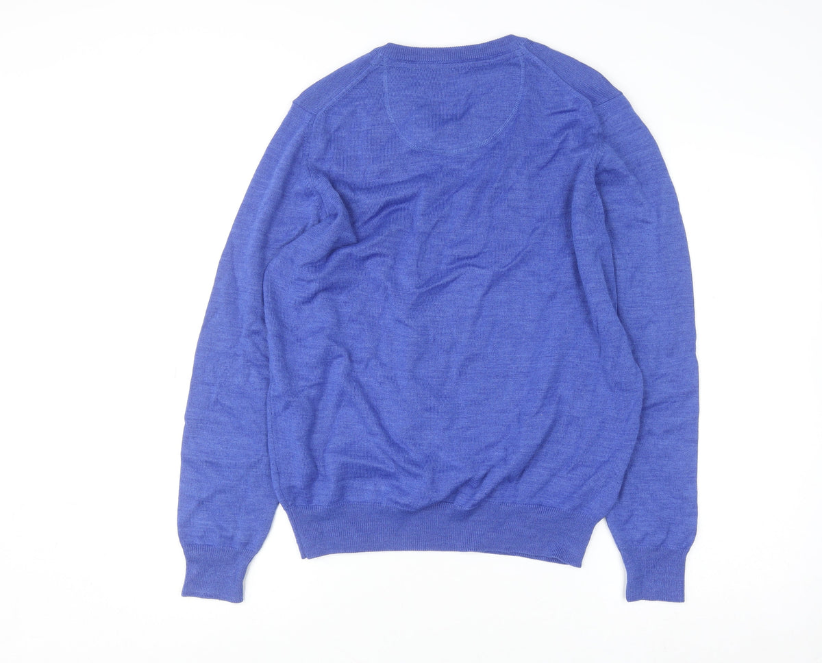 Mens UK Size M Yeats Blue Pullover Jumper