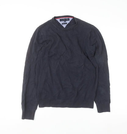Mens UK Size S Tommy Hilfiger Blue Pullover Jumper