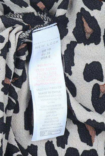 Womens UK Size 10 New Look Wrap Jersey Skirt