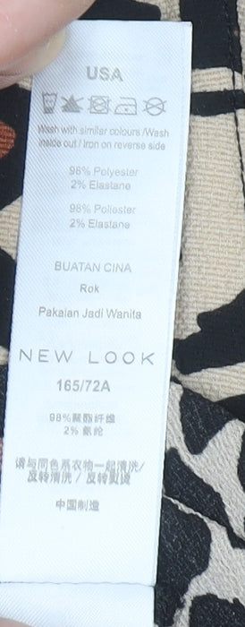 Womens UK Size 10 New Look Wrap Jersey Skirt