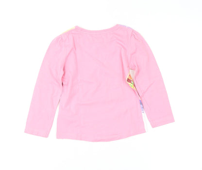 Girls UK Size 5 Years Nickelodeon Pink Pullover T-Shirt