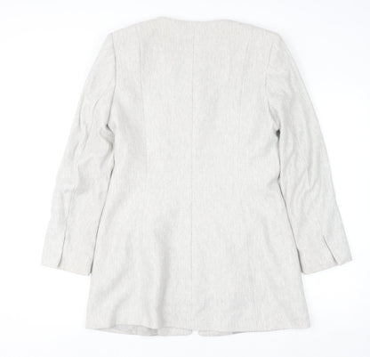 Womens UK Size 12 Zara Grey Overcoat
