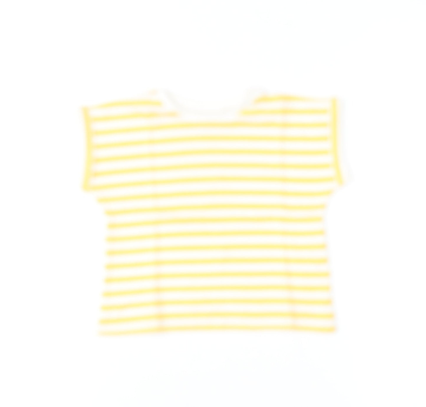 Girls UK Size 2XS Zara Yellow Basic T-Shirt