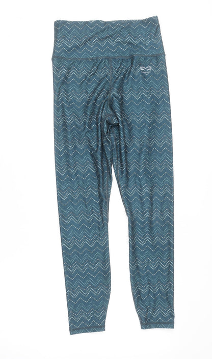 Womens UK Size S Raqwear Slim Fit Leggings Blue Leggings