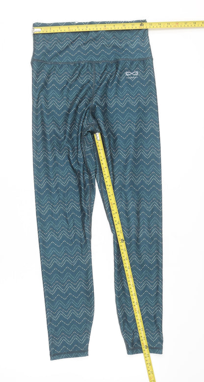 Womens UK Size S Raqwear Slim Fit Leggings Blue Leggings