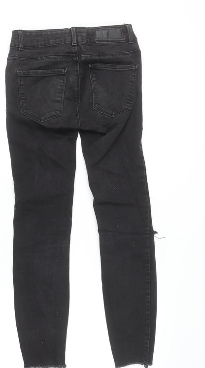 FB Sister Women's Black Skinny Distressed Stretch Jeans Size S