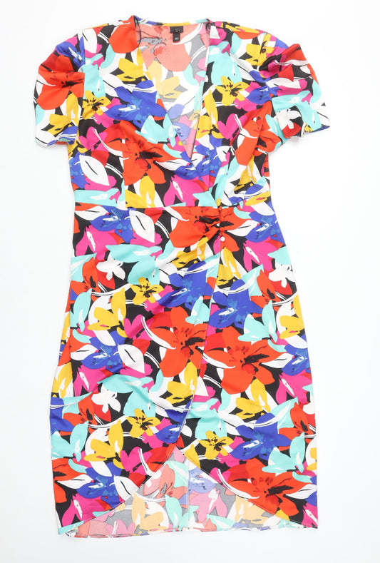 Womens UK Size 16 River Island Wrap Dress