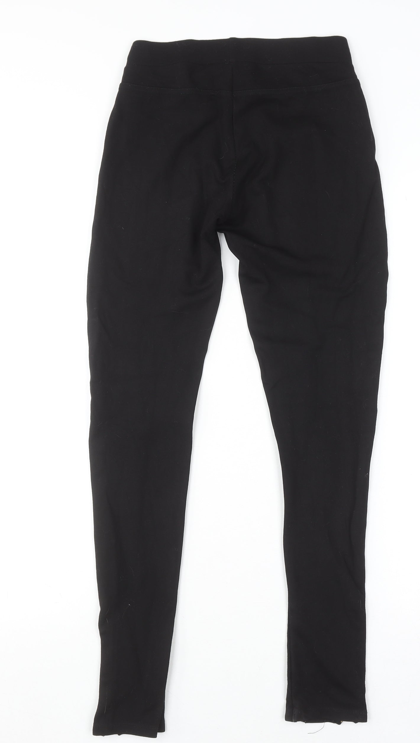 Womens UK Size S Pull & Bear Slim Fit Jegging Black Trousers