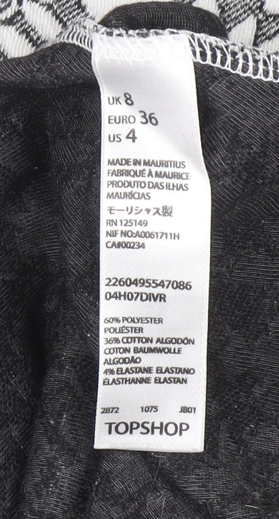 Womens UK Size 8 Topshop Skater Dress