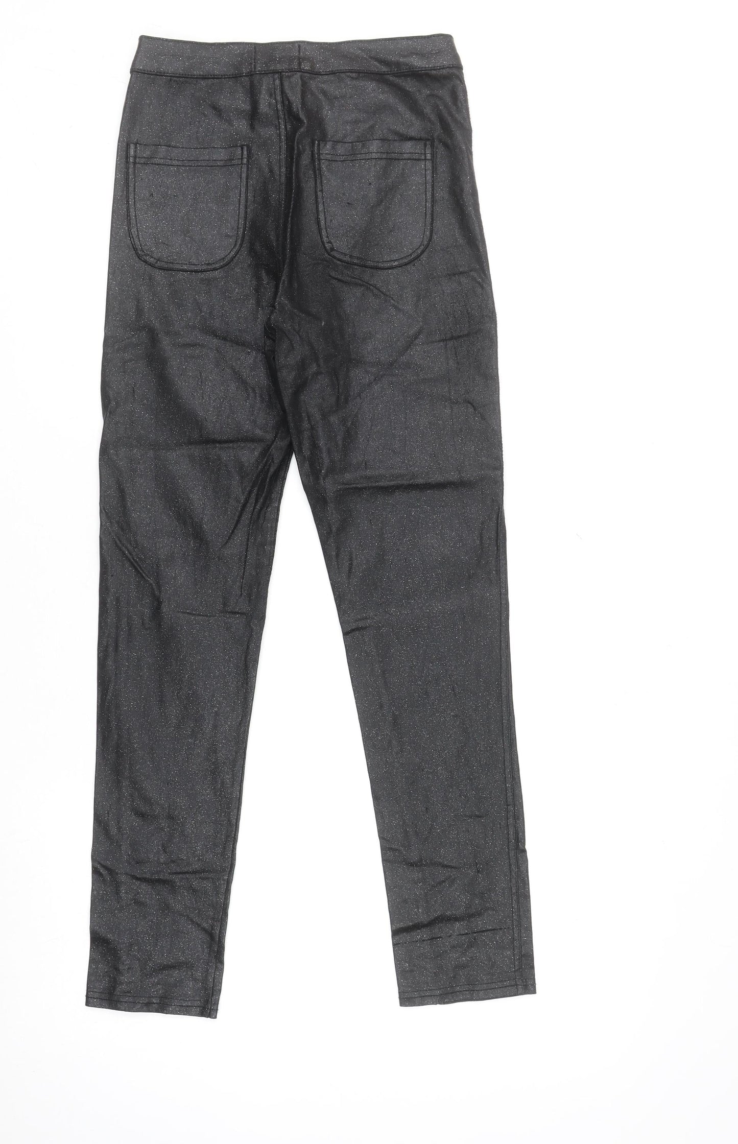 Womens UK Size 10 Denim Club Slim Fit Jegging Black Trousers