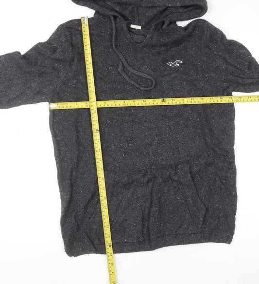 Mens UK Size M Hollister Grey Pullover Jumper