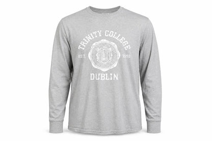 Trinity College Dublin Men's Grey Long Sleeve 2XL Graphic Top