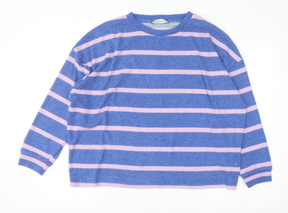 Womens UK Size L F&F Blue Pullover Jumper