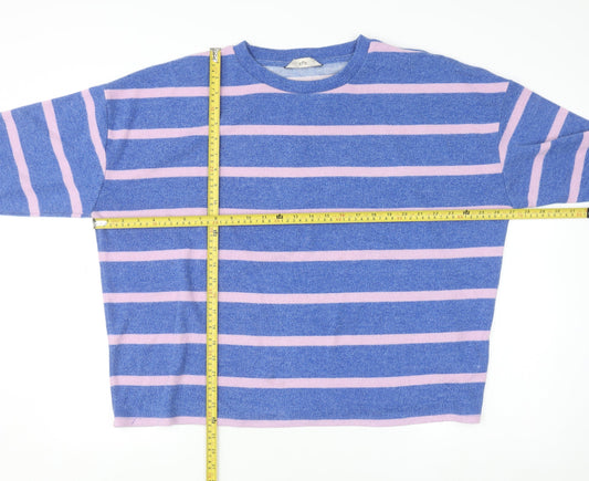 Womens UK Size L F&F Blue Pullover Jumper