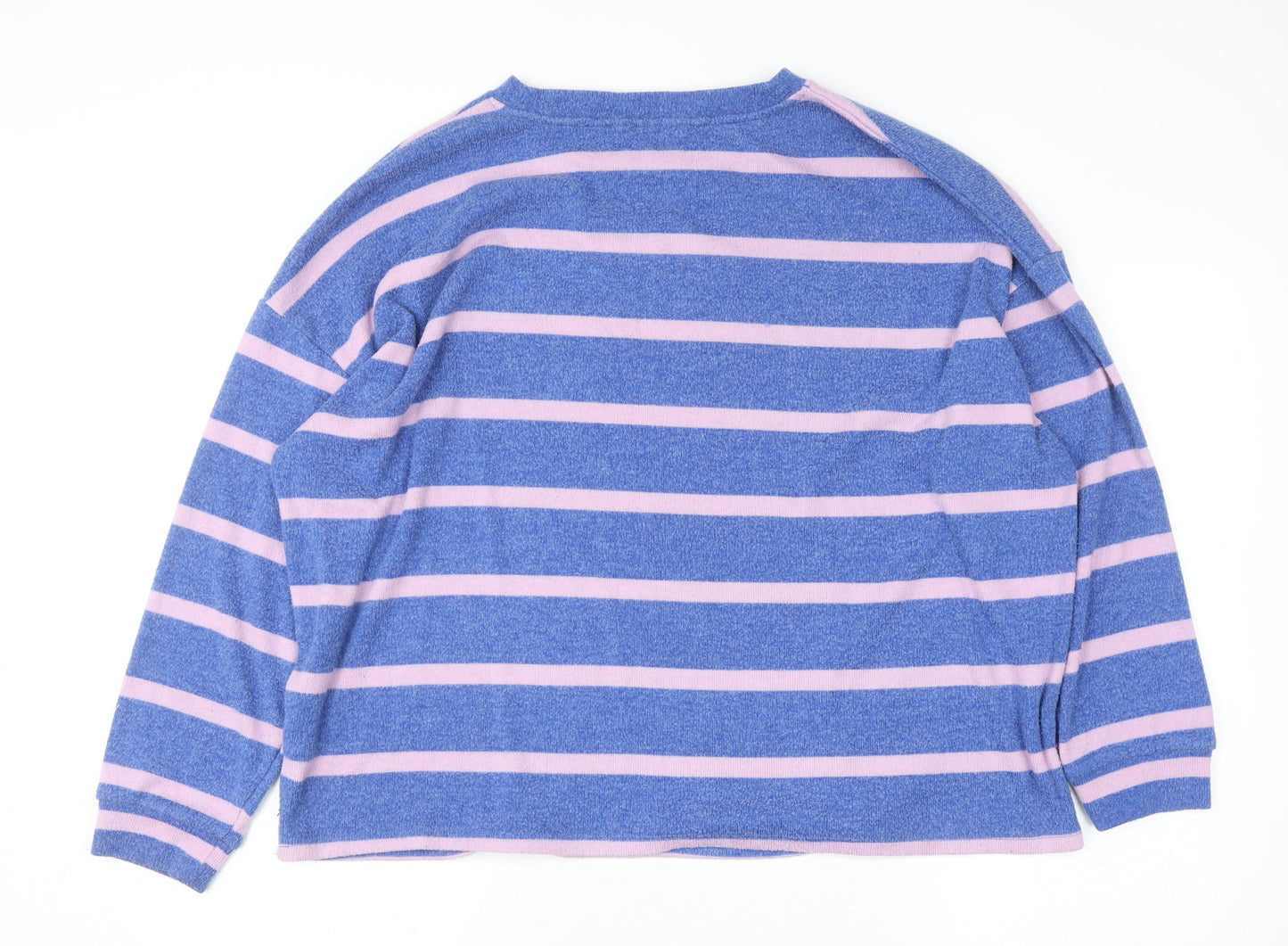 Womens UK Size L F&F Blue Pullover Jumper