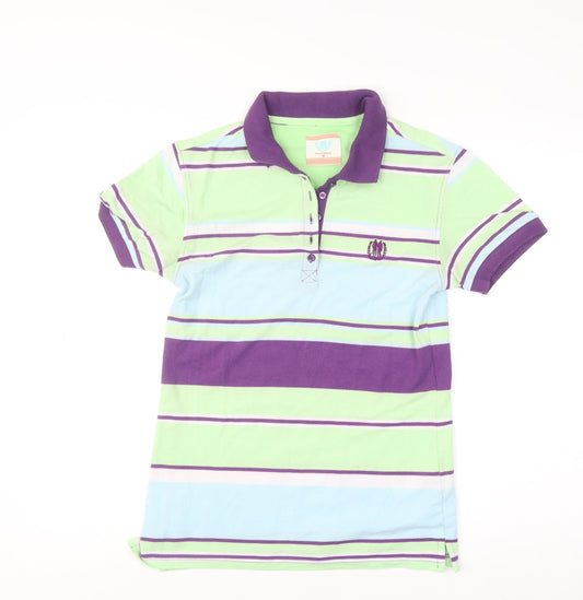 Girls UK Size L Polo Wear Multicoloured Basic Polo